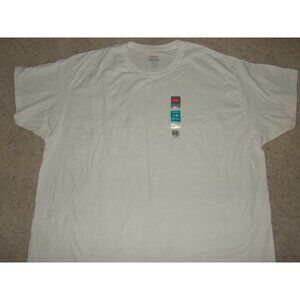 Hanes Comfort Mens Tagless White Tee Classic Fit Soft Cotton Blend Size 3XL